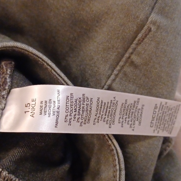 Chicos perfect stretch green jeans - Picture 5 of 8